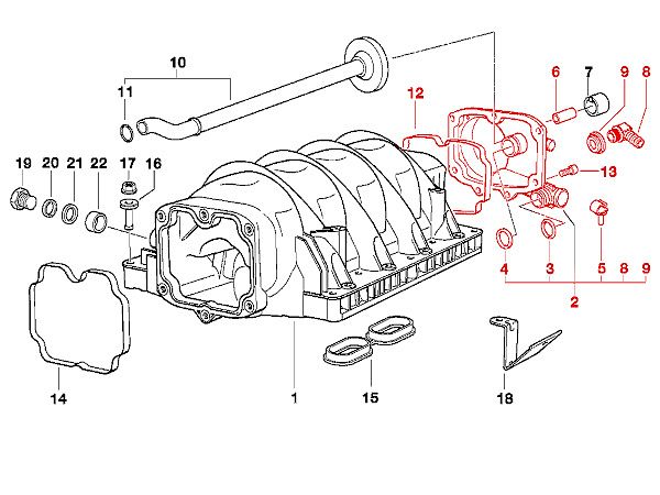Bmw e39 540i oil separator #5